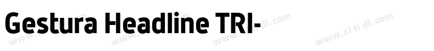 Gestura Headline TRI字体转换